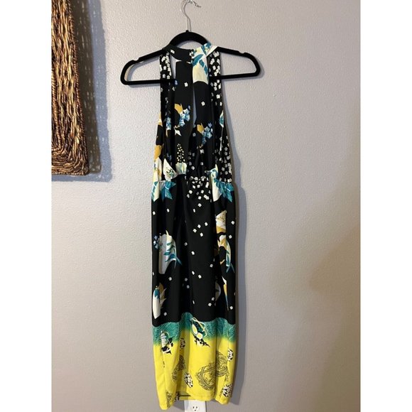 ZARA Dress S Small Strappy Open Back Floral Midi Summer Resort Cruise - Picture 9 of 10